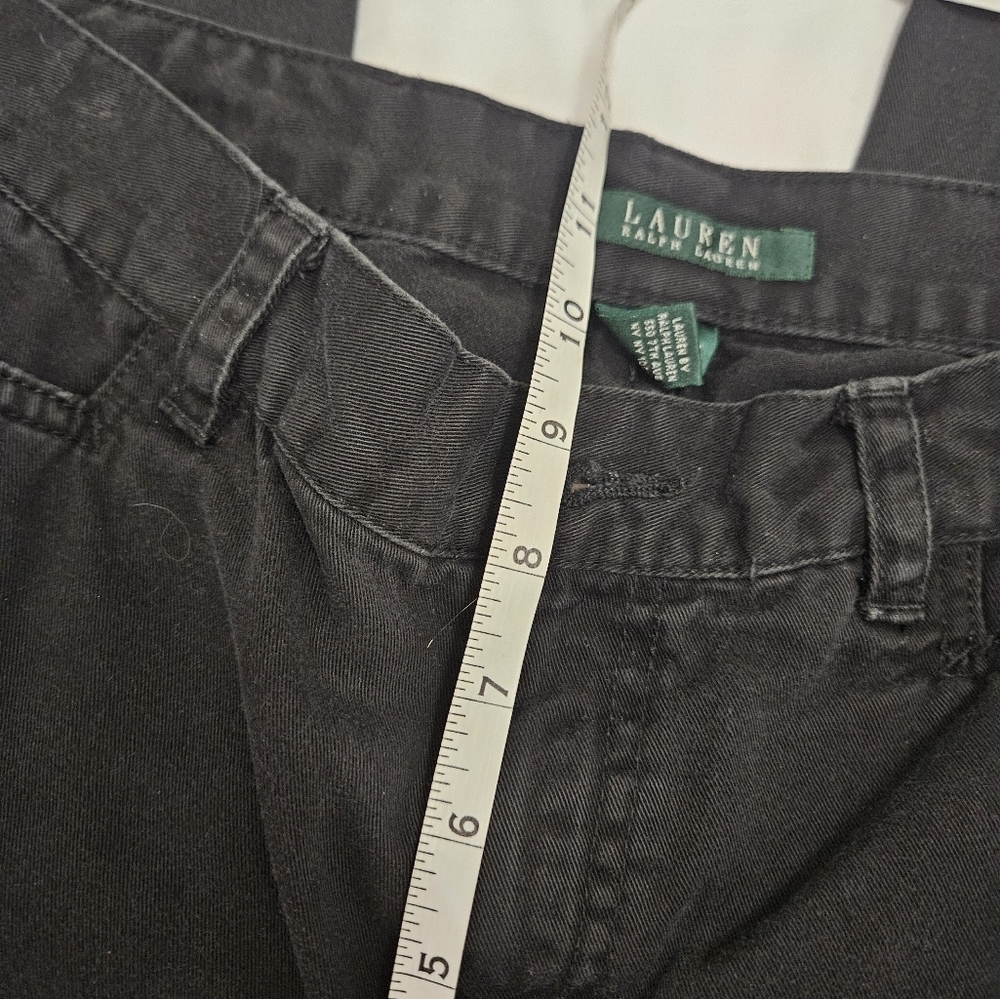 Lauren Ralph Lauren Classic Midcalf Black Jeans! - Picture 6 of 7